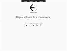 Tablet Screenshot of elegantchaos.com